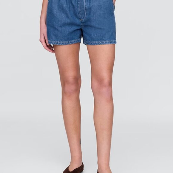 Mid Rise UltraSoft Denim Boxer Shorts | Medium Indigo | Size S | GAP - Picture 5 of 5